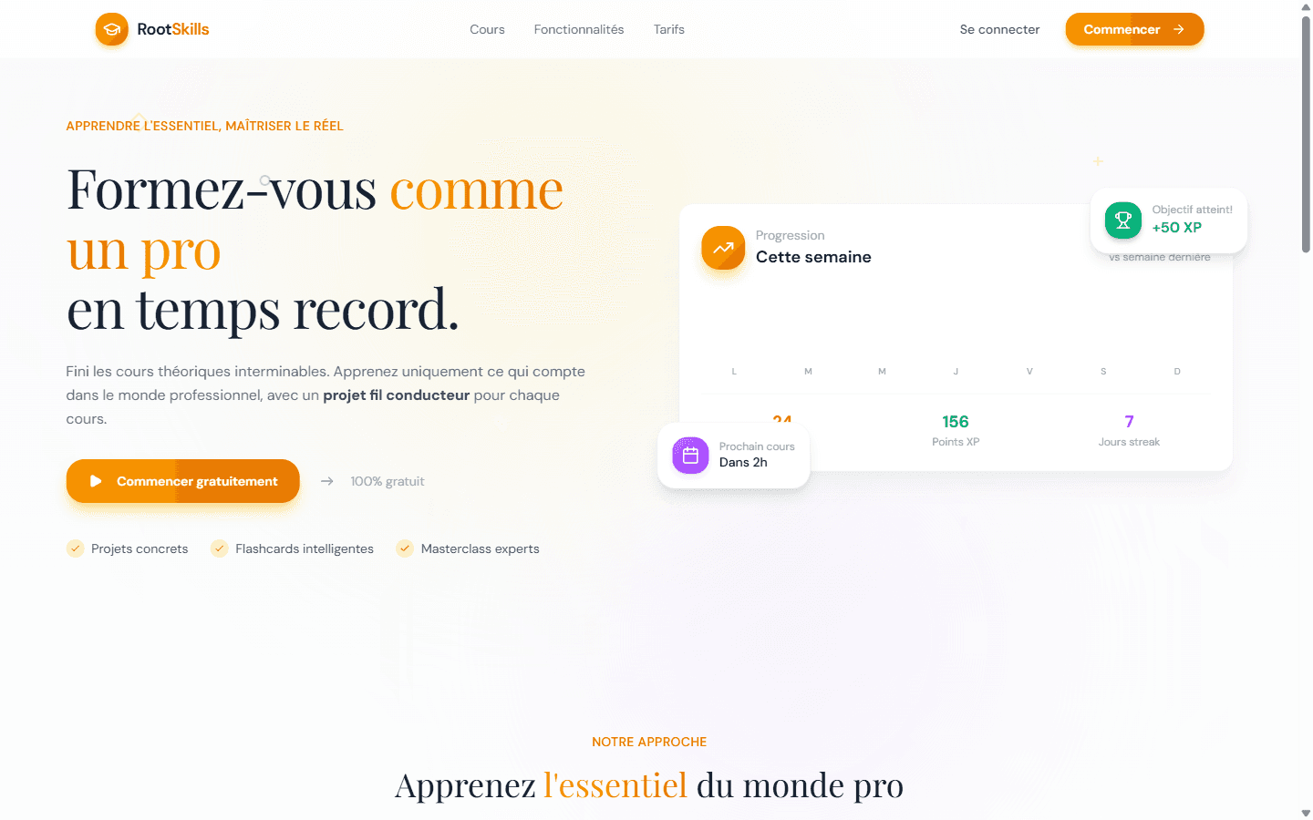 RootSkills, plateforme d'apprentissage en ligne